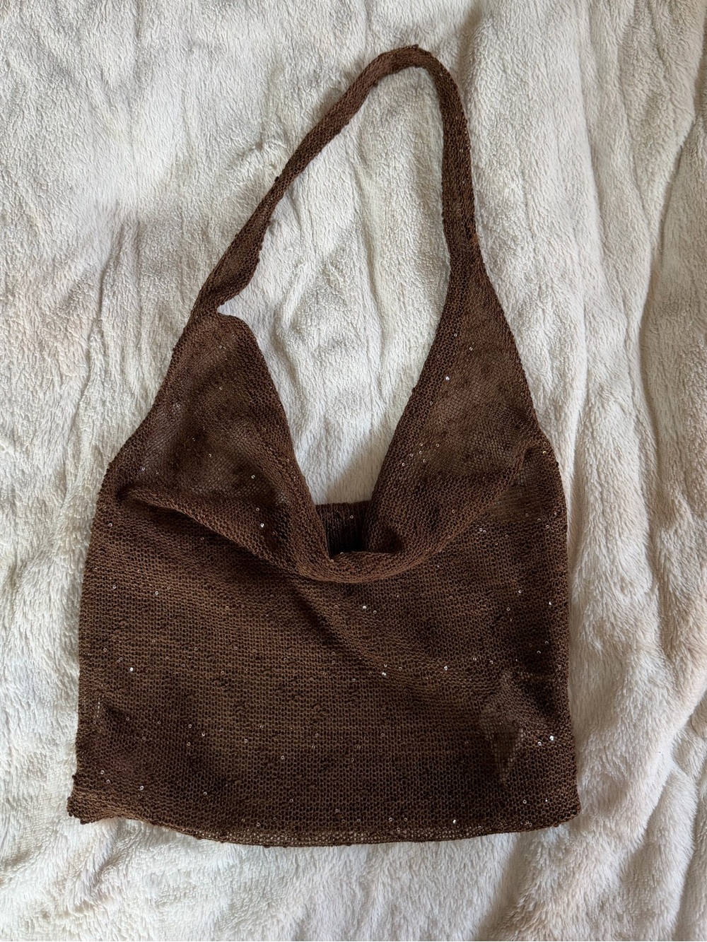 NWOT Sparkly Knit Halter